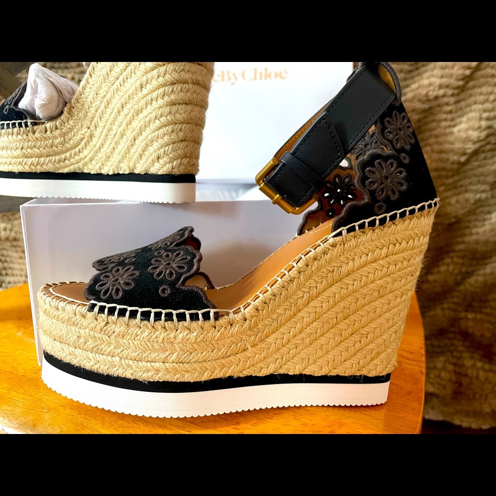 See by chloé glyn wedge espadrille